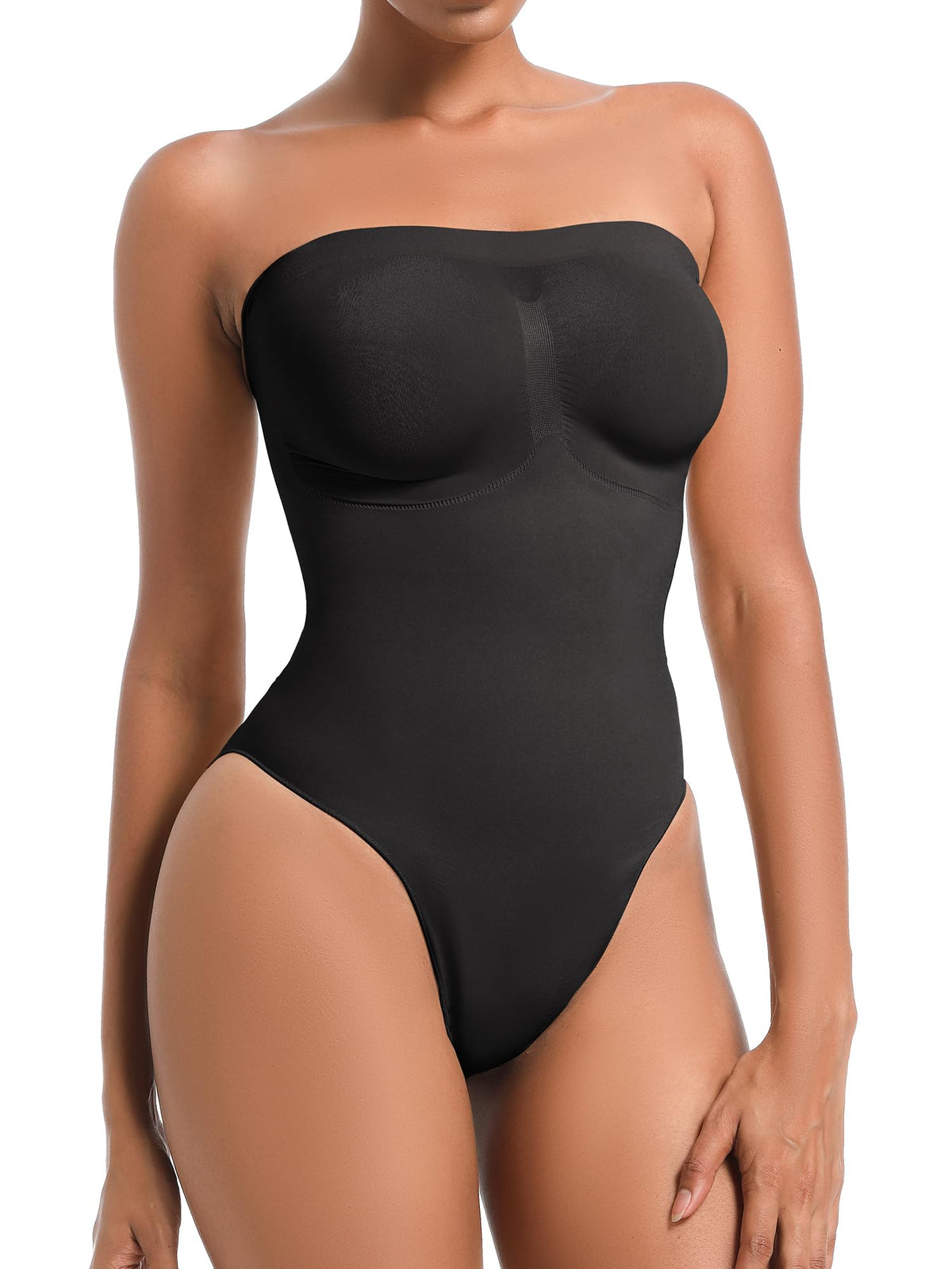 Body Moldeador Strapless con Tirantes Removibles