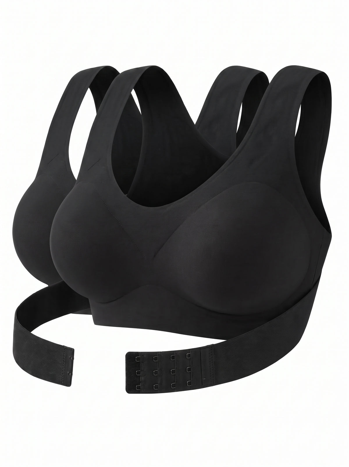 Pack de 2 Sujetadores Correctores de Postura Negro