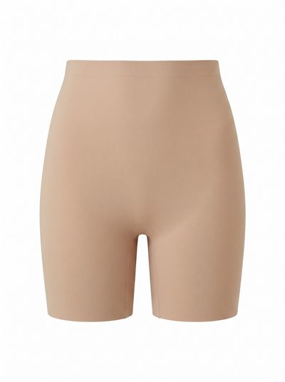Short Moldeador Nuvel en beige, vista de frente