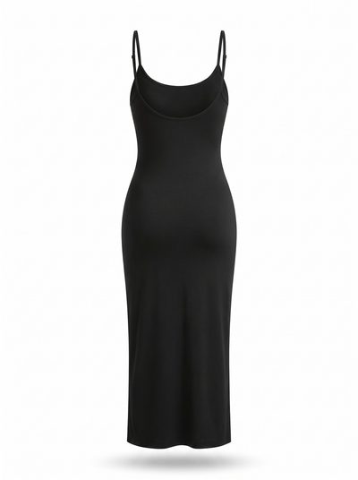 Vestido Moldeador 2 en 1 Nuvel en negro, vista por detrás