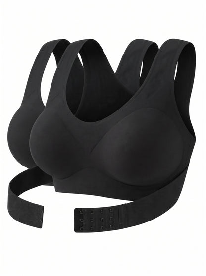 Pack de 2 Sujetadores Correctores de Postura Negro