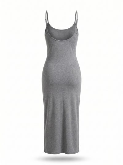 Vestido Moldeador 2 en 1 Nuvel en gris, vista por detrás