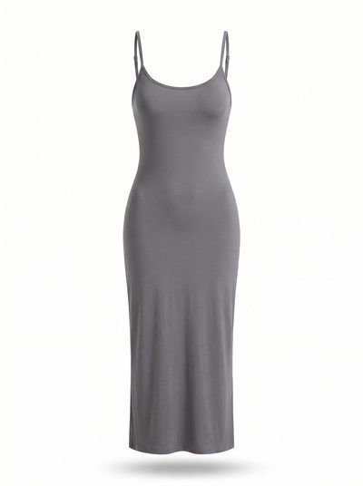 Vestido Moldeador 2 en 1 Nuvel en gris, vista de frente